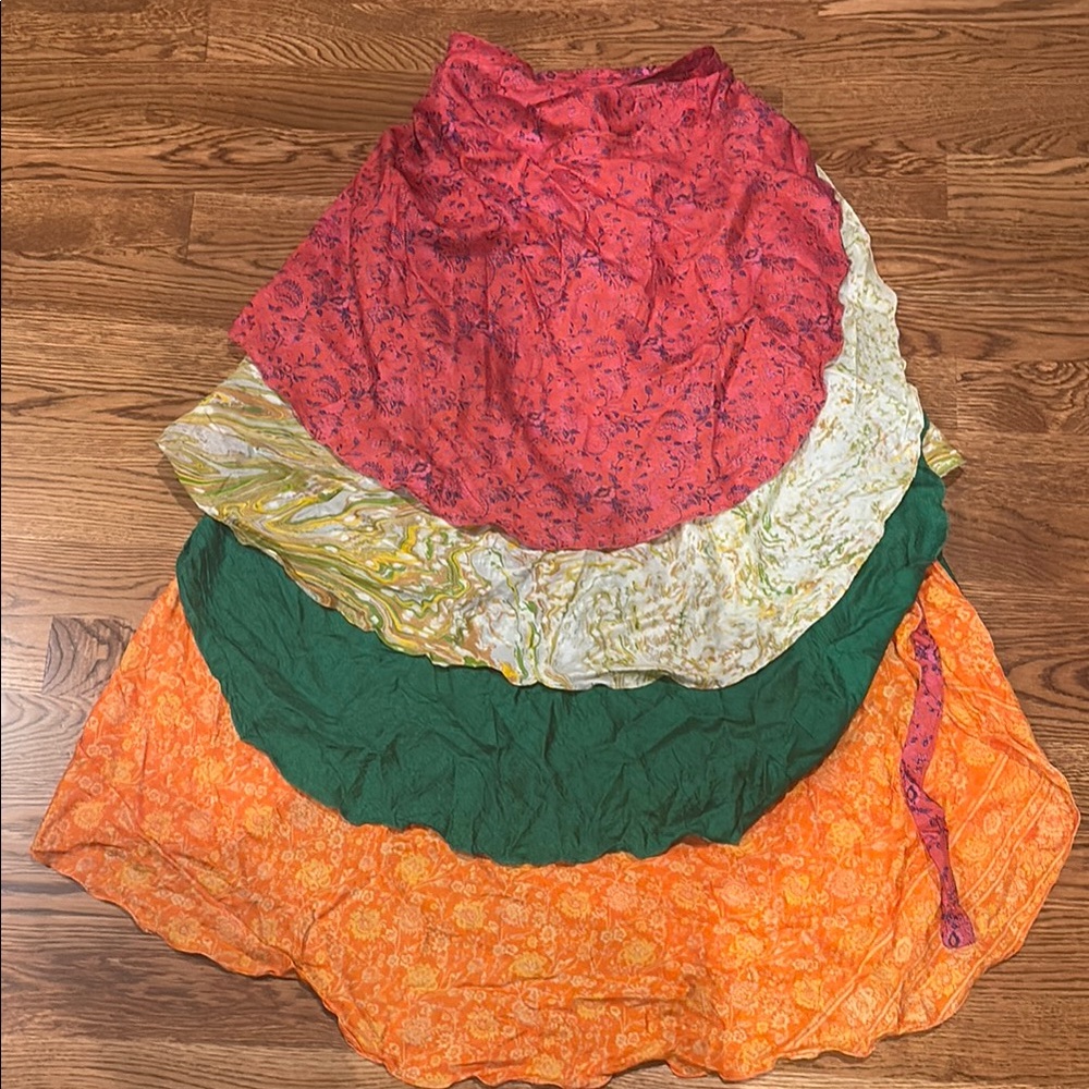 The skirt girl Indian sari wrap skirt